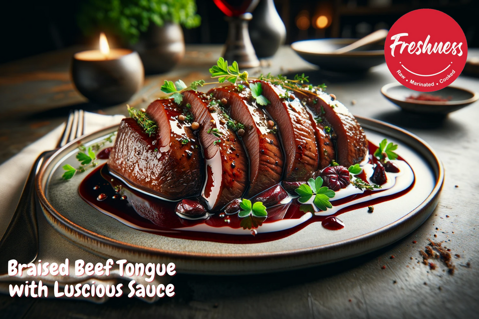 Braised Beef Tongue with Luscious Sauce