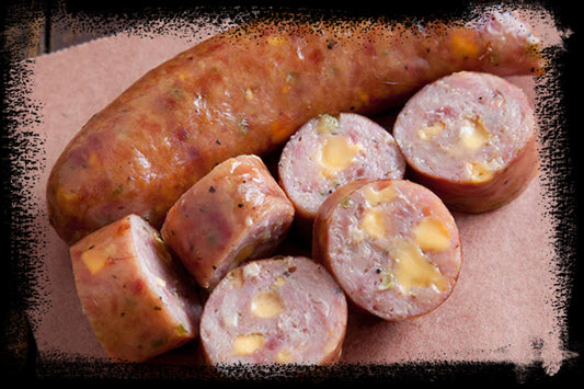 Cooked Beef & Cheese Sausage (1000g) - Frozen