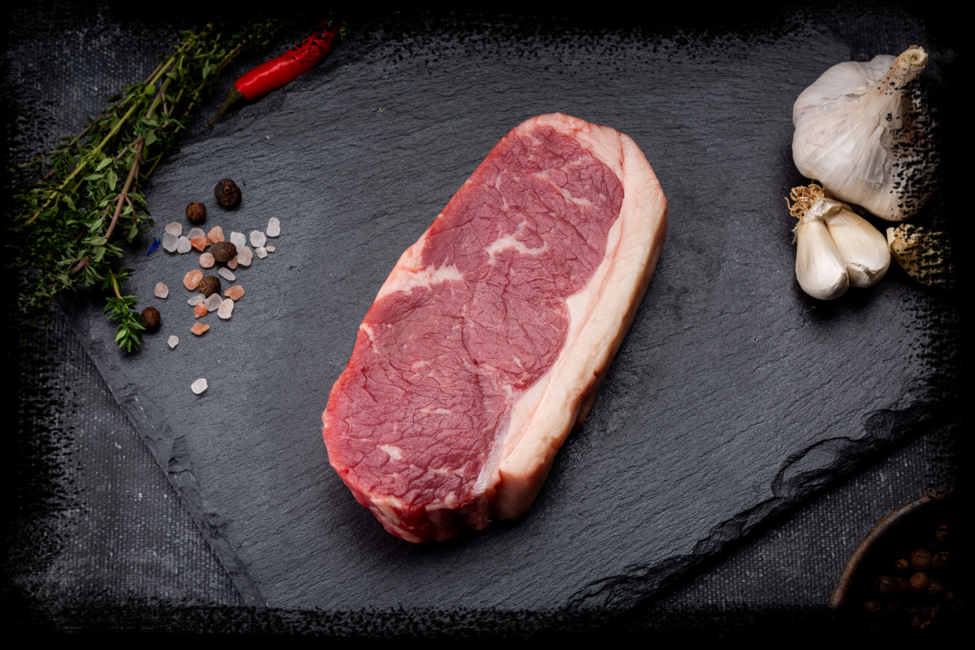 Grass-Fed Beef Striploin Steak, Australia (Dhs 79.90/kg) - Chilled