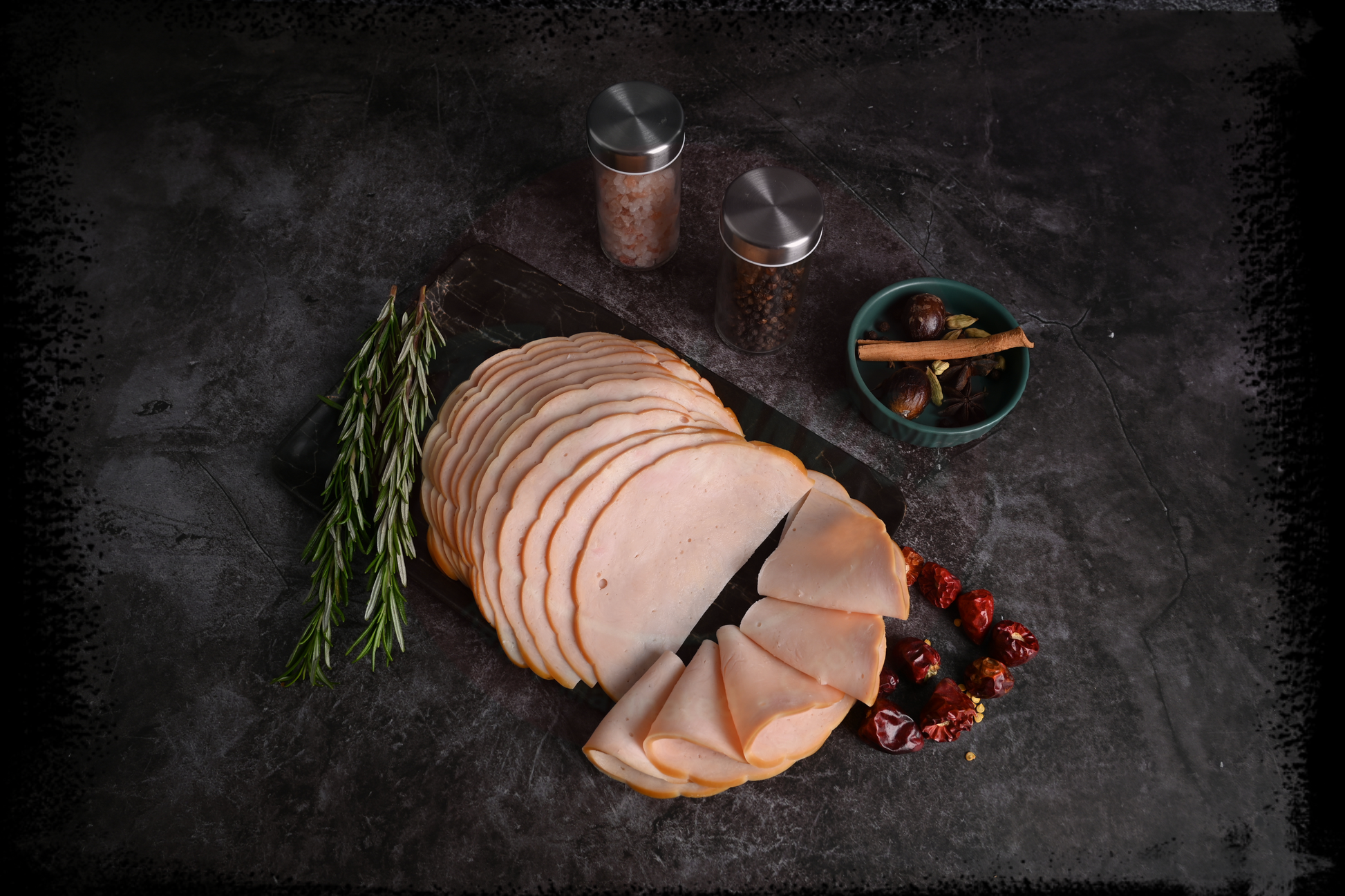 Sliced Smoked Turkey Roll Ham (500g) - Chilled