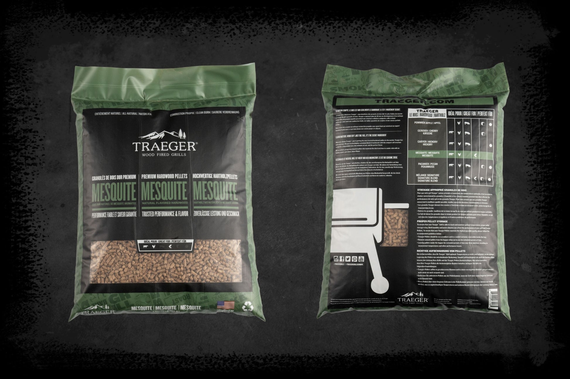 Traeger Mesquite Wood Pellets (9kg)