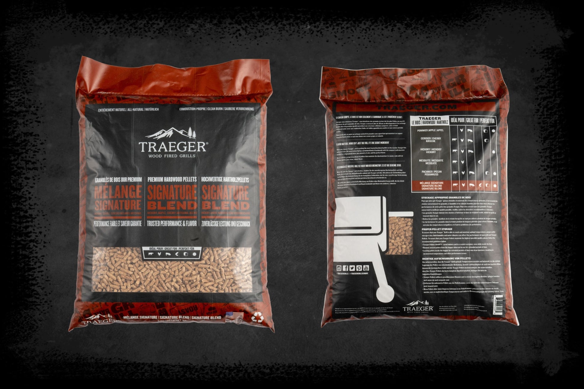 Traeger Signature Blend Wood Pellets (9kg)