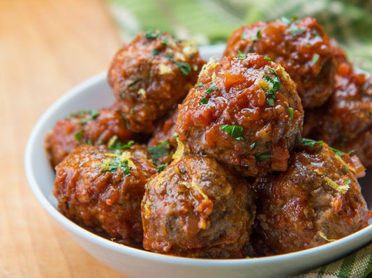 Grass-Fed Beef Meatballs, Australia Low-Fat Cooked (Dhs 75.51/kg) - Chilled